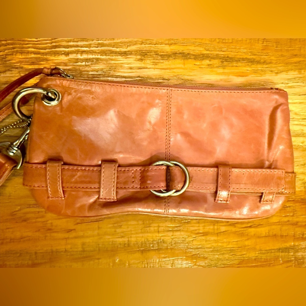 Latico Pink Leather Wristlet Clutch Silver Hardware 10x5 - Picture 3 of 6